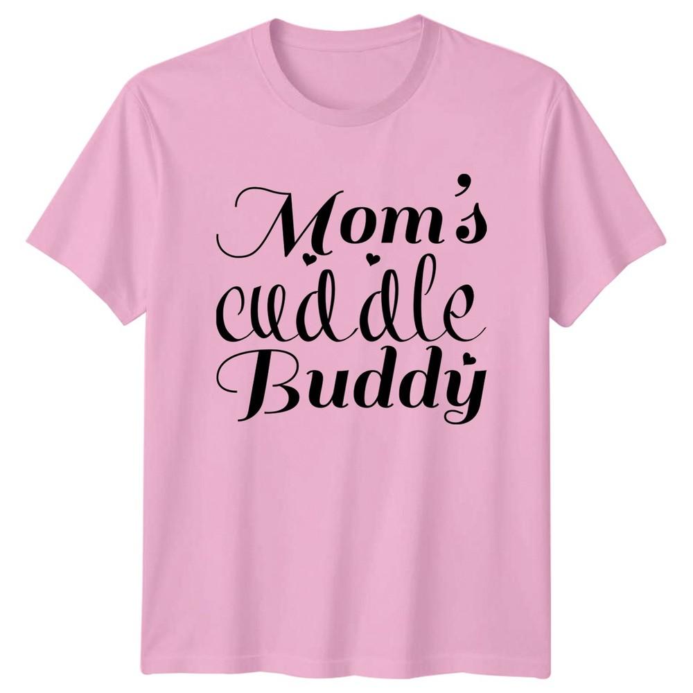 Moms Cuddle Buddy TShirt Family Parenting Mothers Day Gift For Him And Her