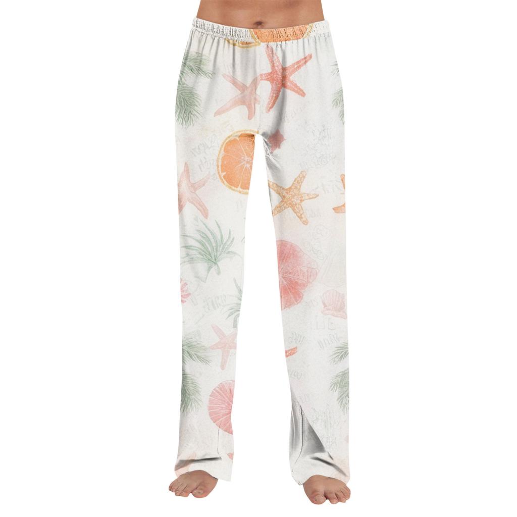 Anime-Pyjamahose, Nachtwäsche, lässige Hose mit Kordelzug und elastischer Taille, bequeme, gerade, lockere Yoga-Hose