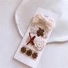 Cute Lace Flower Bow Hairpins Set Children Girls Kids Hair Clips Pins Barrettes Accessories Hairclip Headwear Headdress Ornament