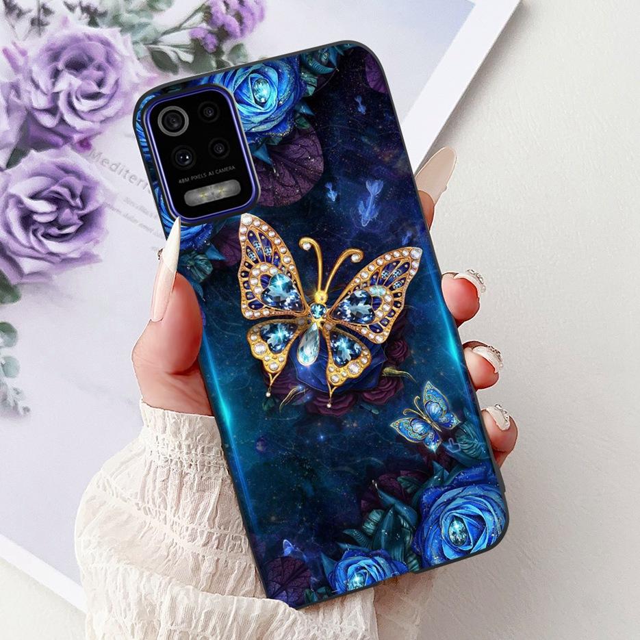 For LG K52 K62 2020 Case LM-K520 LM-K525 Stylish Love Heart Painted Cover Soft TPU Phone Case For LG K62 K 52 LGK52 LGK62 Fundas