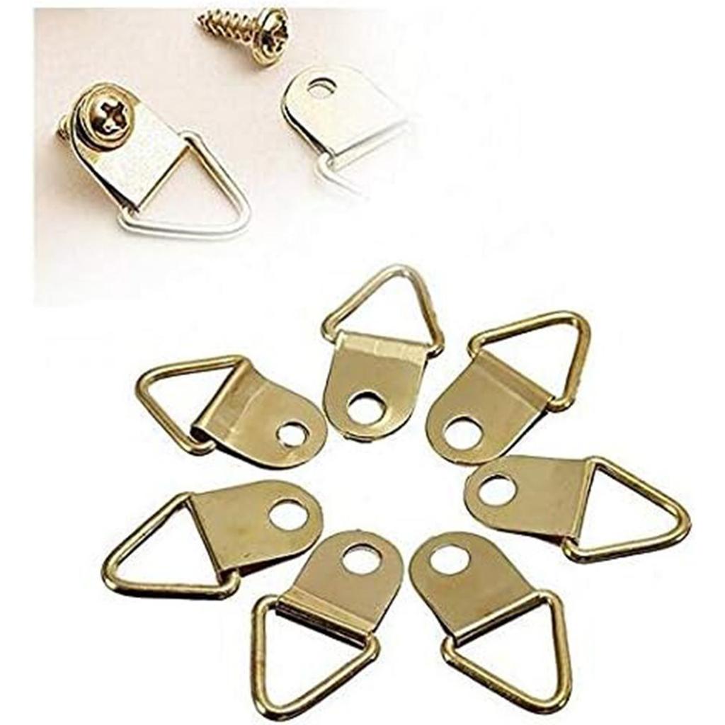 Metal Photo Picture Frame Wall Mount Hanger Hook Hanging Ring Mirror Frame Wall Mount Hooks Hangers With Screws