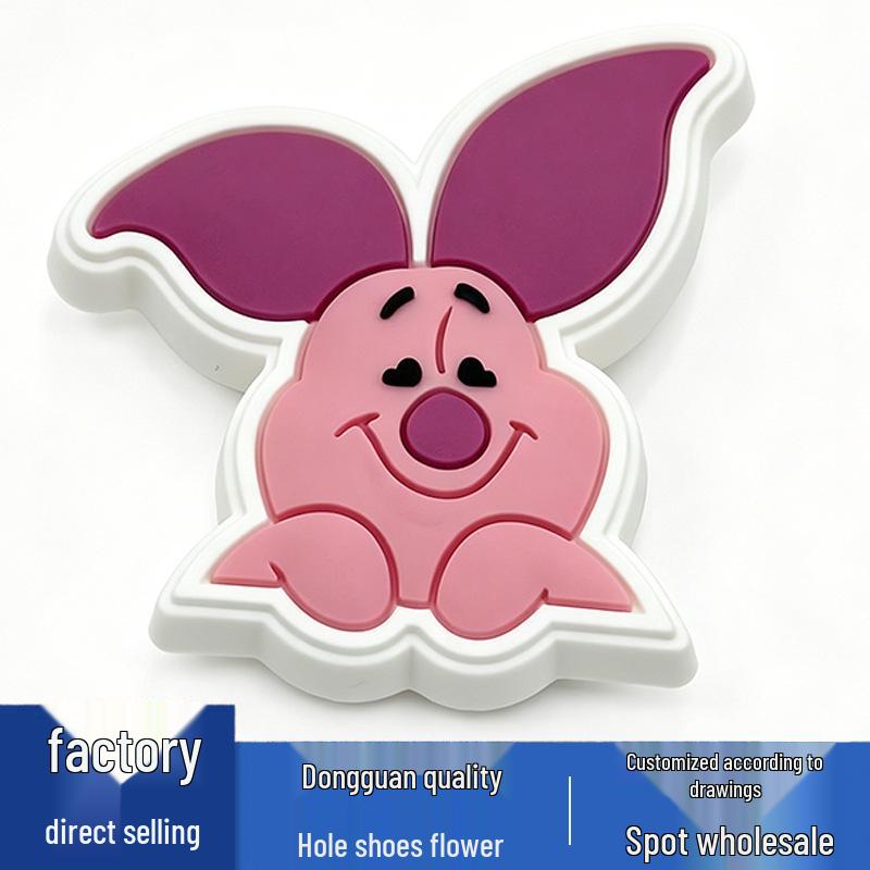 New Winnie the Pooh Flower PVC Shoe Charms for Crocs