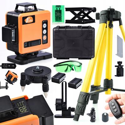 Laser-Wasserwaage Orange Tiger ROT16L-L – 16 Messlinien | Selbstnivellierend | Set MAX PACK_L2 mit Zubehör