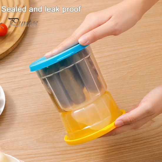 Hourglass Pickle Jar Pickle Juice Separator Food Grade BPA Free Leak Resistant Airtight Pickle Organizer Storage Jar