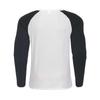Men's V-neck Colorblock Long Sleeved T-shirt Casual Sports Slim Fit Top