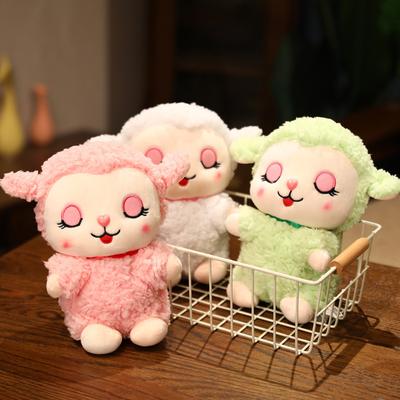 Non-Toxic New Kawaii Sleeping Sheep Plush Toy Cute Lamb Stuffed Doll Animal Alpaca Pillow Room Decor Cartoon Toys For Children Kids Toys Gift