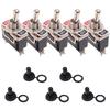 Heavy Duty Toggle Flick Switch with Waterproof Cover 15A 250V Rocker Switch Car Boat On Off SPST Terminal Auto Toggle Switch Pushbutton Switches 3