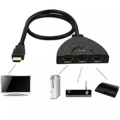 HDMI Splitter Switch with Cable 3 Inputs 1 Output - CSUYEC-A0156