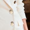 Button Covers For Women Flower Shaped Rhinestone Cufflink Shirt Button Covers For Business Wedding Dress Shirt Women Men