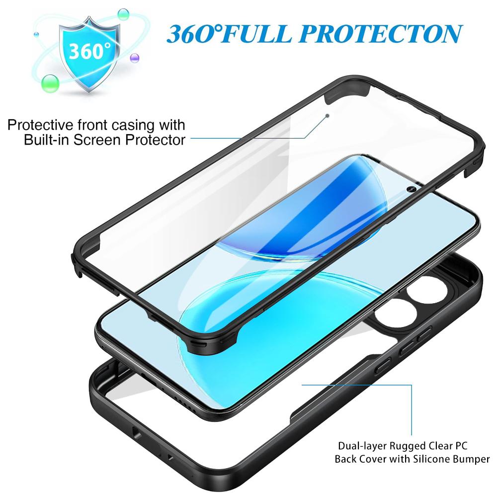 Rundumschutz Stoßfeste Hülle für Honor X8d 4G Schutzhülle Displayschutz Fundas Coque