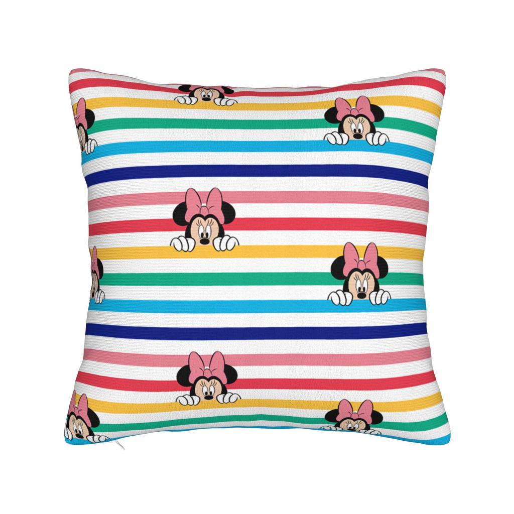 Mickey and Minnie Mouse Holiday Throw Pillow Cover Decorative Pillow Christmas Design , Customized Pillowcover Home Decor