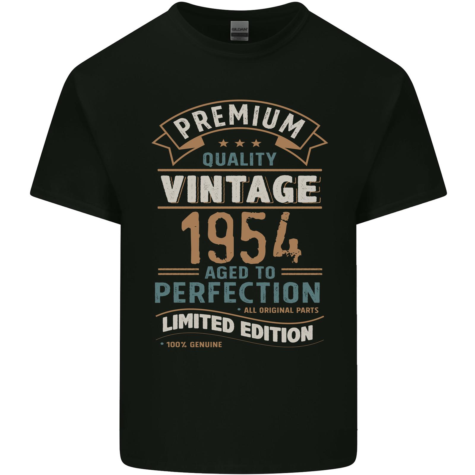 Premium Vintage 71st Birthday 1954 Mens Light Cotton T-Shirt Mens Womens Tees Top XL