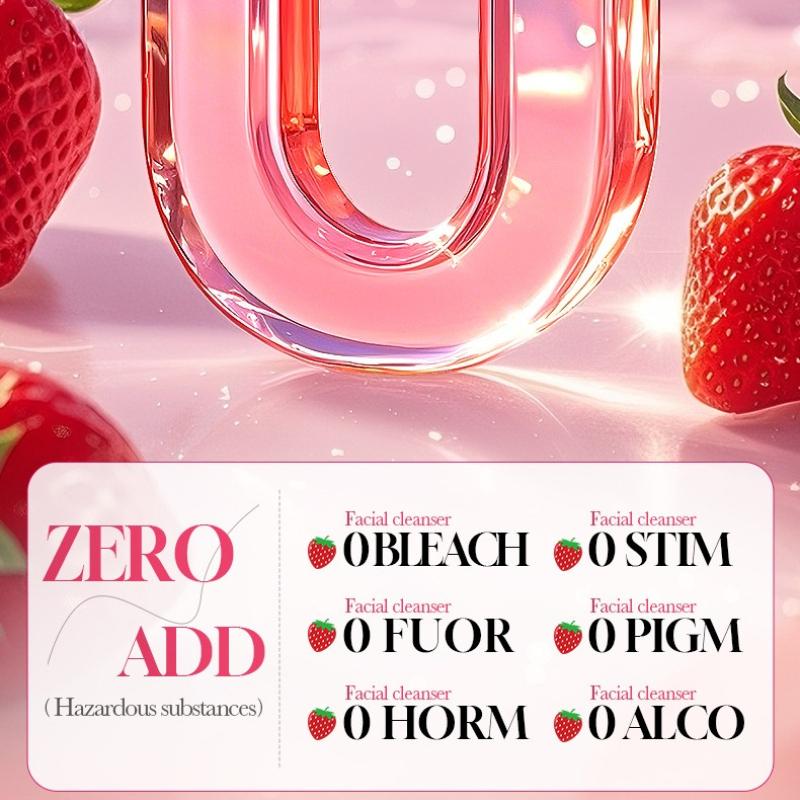 Strawberry Facial Cleanser 100g VC Moisturizing Moisturizing Moisturizing Cleanser Skin Care Products