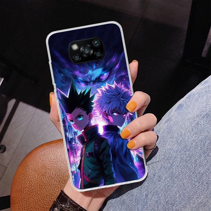 Huner X-Hunters Gon Phnoe Case for Xiaomi Poco X5 X6 X7 Pro X4 Gt F7 Ultra M8 M7 Redmi 15C 15 13C 13 12C 12 Unique Cover Coque P