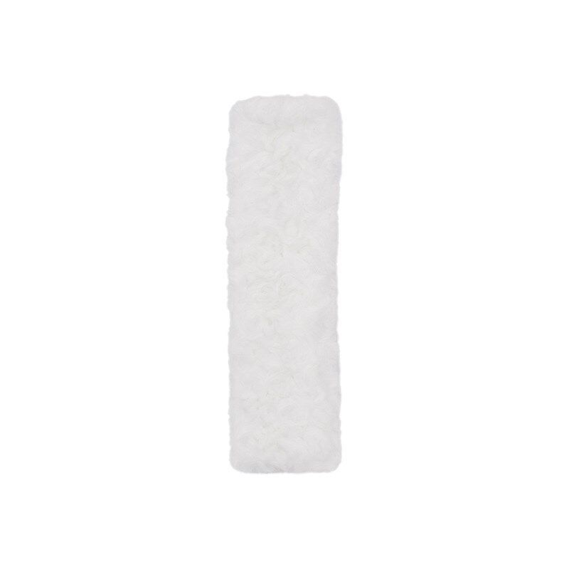 Plush Car Seatbelt Shoulder Pads DIY Soft Car Anti-Wear Shoulder Straps Universal for All Seasons Car Accessories Rabbit Fur Brushed Rose Shoulder Pads White
