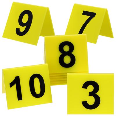 10Pcs Acrylic Table Numbers Number Markers Reusable Double Sided Restaurant Crime Scene Evidence Marker Crime Scene Markers