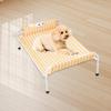 Elevated Dog Bed Pet Metal Frame Hammock Raised Cot for Puppy Kitten Cats Dogs