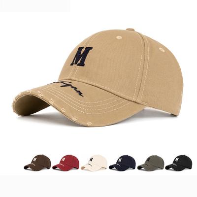 Baseballkappe mit Buchstabenstickerei, weiches Oberteil für Männer, Frauen, Paare, Sonnenschutzkappe