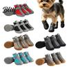 Breathable Mesh Boots for Summer 4Pcs Non-Slip Dog Shoes Boots Waterproof Comfortable Puppy Shoes Daily Use Pet Paw Protectors Small Dogs,