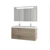 European-Style Floor-Standing Bathroom Vanity with PVC/Wood Veneer Finish