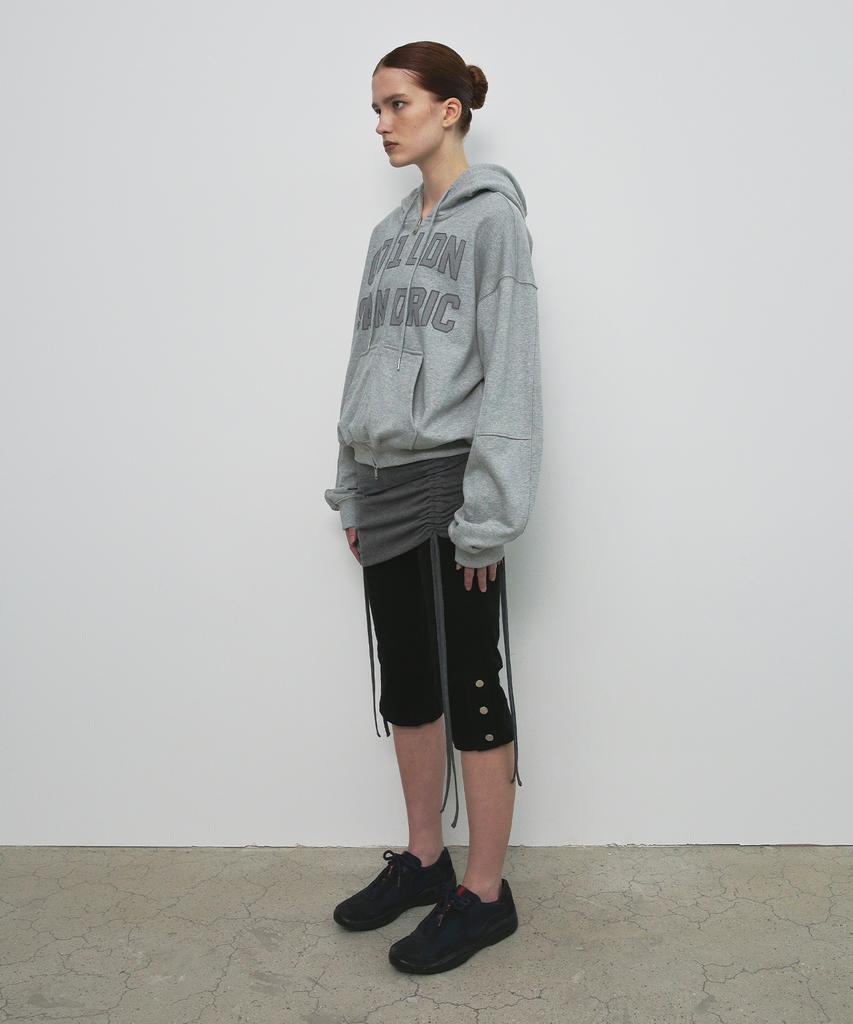 Saendeulig Layered String Mini Skirt_Charcoal