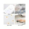 1 Roll Daisy Shelf Liner For Kitchen Cabinets EVA Waterproof Fridge Pad Cupboard Mat Easy Placemats Non-Adhesive Drawer Liner