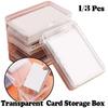 New Large Capacity Card Storage Box Dustproof Multifunctional Transparent Plastic Box with Lid Cards Storage Container