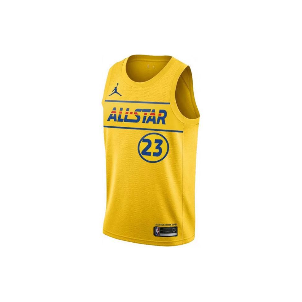 

Мужские майки Nike NBA All-Star 2021 James Fan, желтые CV4656-744 M
