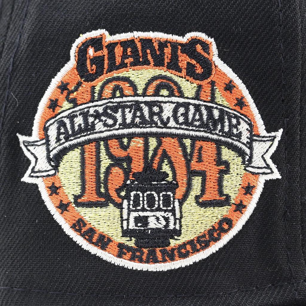 [New Era] Cap 59FIFTY San Francisco Giants MLB 1984 ALL STAR GREY BOTTOM FITTED CAP BLACK SAN FRANCISCO GIANTS 5950 Hat Color Bottom Major League Sz
