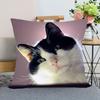 Niedlicher Kissenbezug mit Tiermotiv fürs Bett, Sofa, Auto, Zuhause, Haustier, Katze, bedruckt