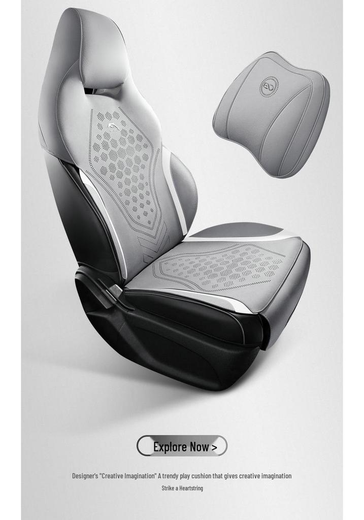 Fashion Edition 2025 Dolphin Car Seat Cushion, 420km Model, Suede Saddle Pad Half-Cover.