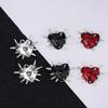10Pcs Gothic Heart Thorns Spike Charms Punk Necklace Earring Diy Accessories For Jewelry Handicraft Making