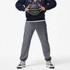 Li Ning Badfive Letter Embroidery Drawstring Cuffed Sports Pants Men Pants Dark-Gray AKLT475-7