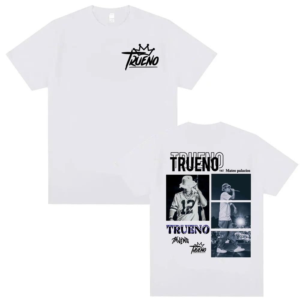 Trueno Mateo Palacios Album 2026 Tour T Shirts Mens Clothing Summer Streetwear Tshirts Unisex Hip Hop Fashion Casual T Shirt