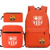 Student Backpack Set of 3 Star Player Print Oxford Cloth Bookbag Shoulder Bag Pencil Case Combo Large Capacity School Bag Gift for Teens