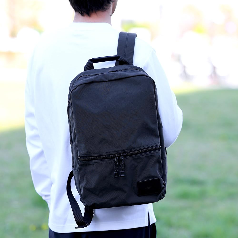 AGILITY Affa "Valec Backpack" Nylon Backpack, A4 Size, Vertical Design, Lightweight, Business, Commuting, Stylish, Water-Repellent, Men's and Women's