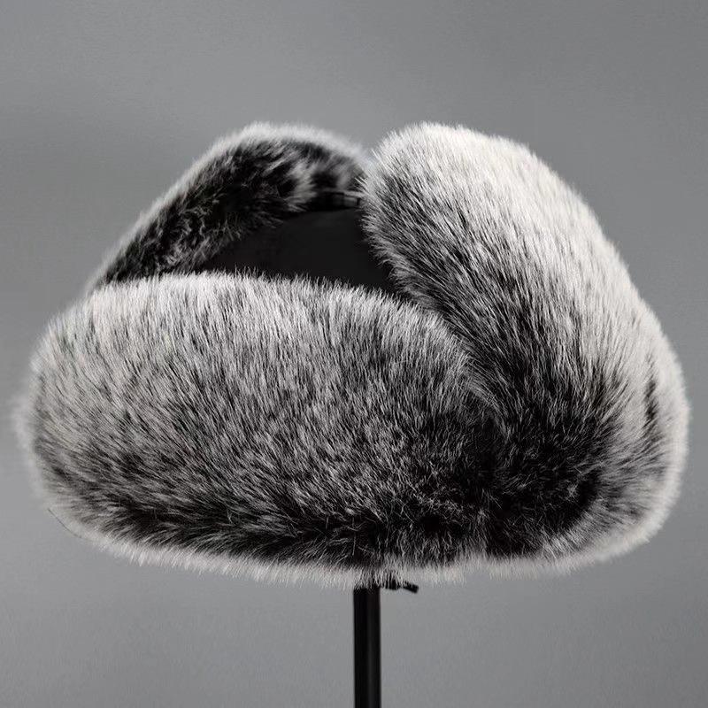 Gorro de Esquí Grueso para Hombre: Estilo Lei Feng de Otoño/Invierno, Protección para las Orejas, a Prueba de Frío, Algodón, para Ciclismo al Aire Libre