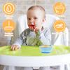 4 Pcs Baby Bowl Stainless Steel Toddler Bowls with Silicone Suction Cups Anti Scald Snack Container for Kids Baby Food Feeding