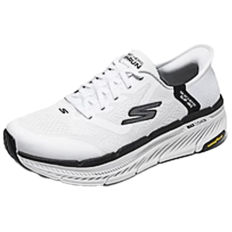 Skechers Maximale Dämpfung Premier 2.0 Leicht Bequem Stoßdämpfend Langlebig Niedrig geschnitten Laufschuhe Herren Sneaker Weiß Schwarz 220526WW-WBK
