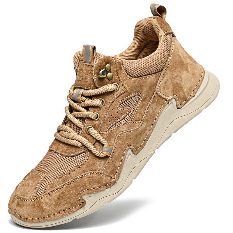 

2025 autumn and winter new Martin boots popular high-top first-layer leather men s shoes men s warm casual short boots 47