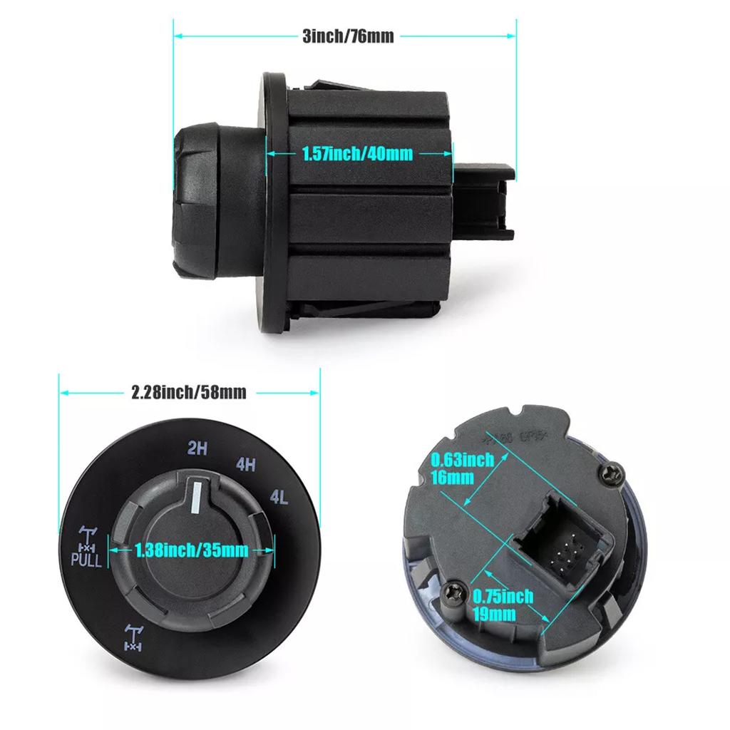 Accessories for 2009-2014 Replace AL3Z-14B166-BA AL3Z14B166BA 4x4 4WD Locker Override Control Switch Knob