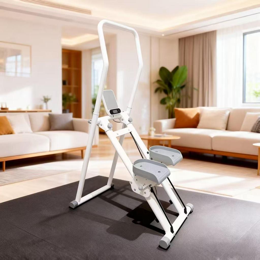 Foldable Home Stair Climber Stepper: Multi-Function Fitness Twist Waist Machine