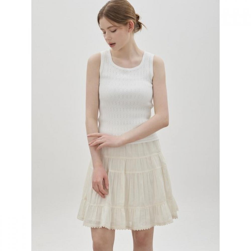 Cc Collect. Sleeveless Knit Top C262kst034 white/99(FREE)