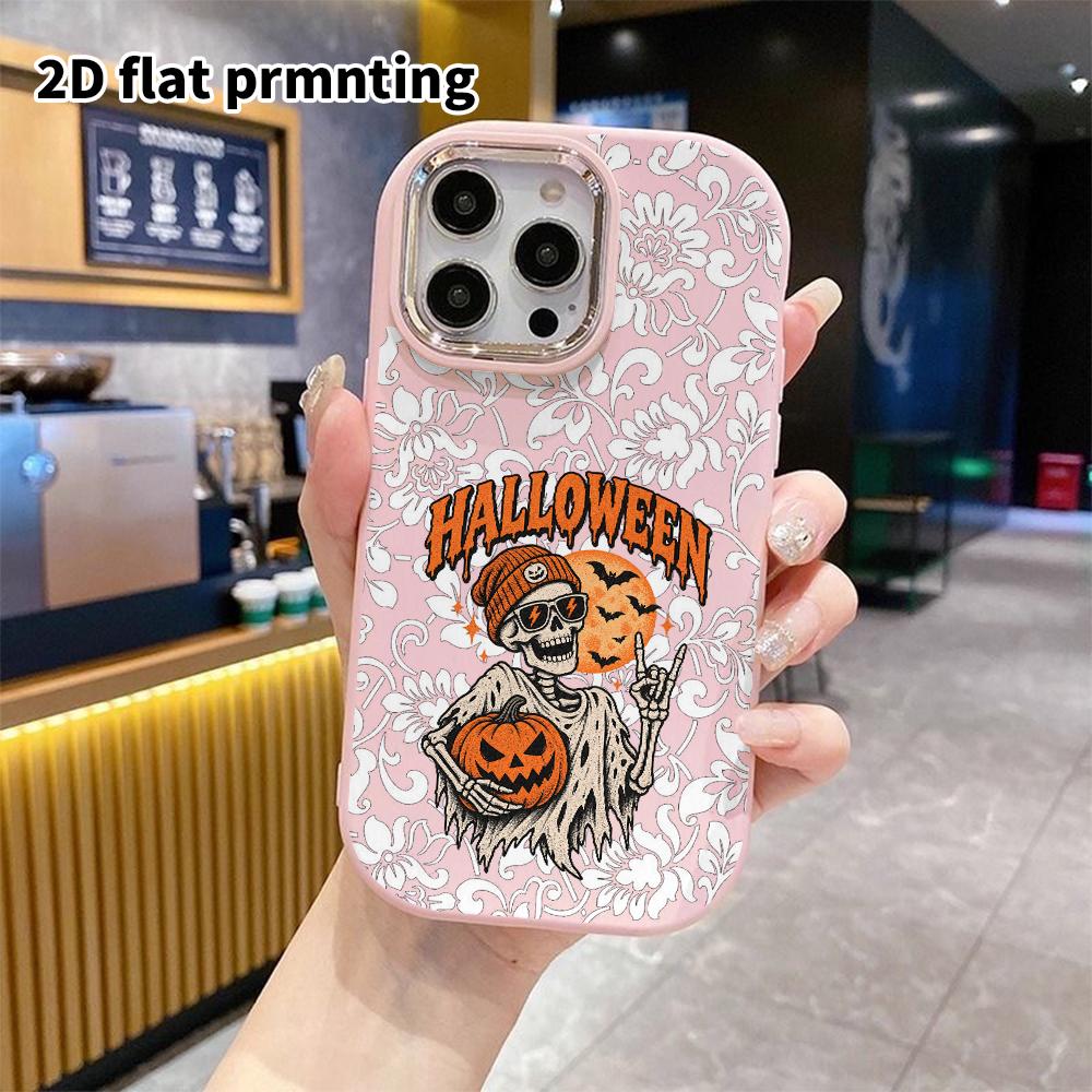 Phone Case: 2D Flat Design Suitable for iPhone 18 17 16 15 14 13 Pro Protective Case, Couple Style, Trendy and Quirky, Christmas and Halloween Gift