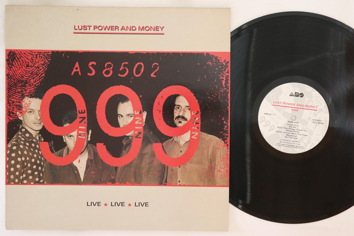 

LP Record 999 - Lust Power And Money ABCLP11 ABC 1987 UK Rock Used