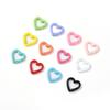 5pcs Macaroon Color Peach Heart Keyring Heart Shape Love Keychain Clips  Fishing