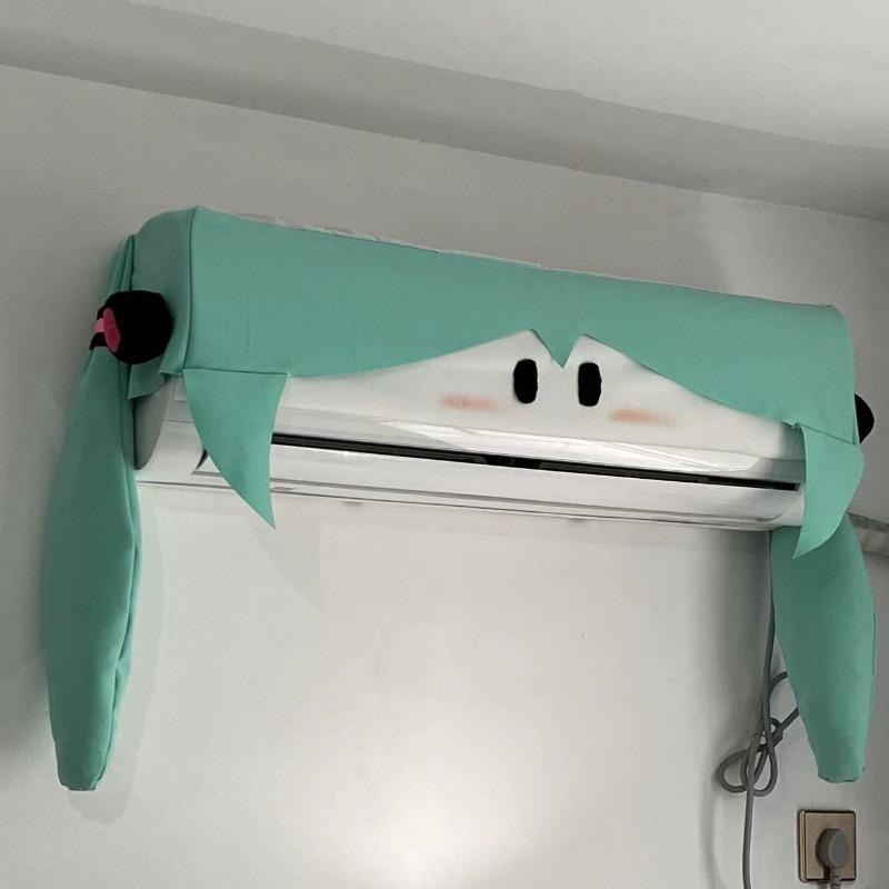 Hatsune Miku Cartoon Air Conditioning Cover Cute Dustproof Air Conditioning Cover Animation Peripheral Gift Dormitory Household