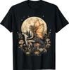 Goblincore Cottagecore Mushroom Moon Phase Fairy T-Shirt