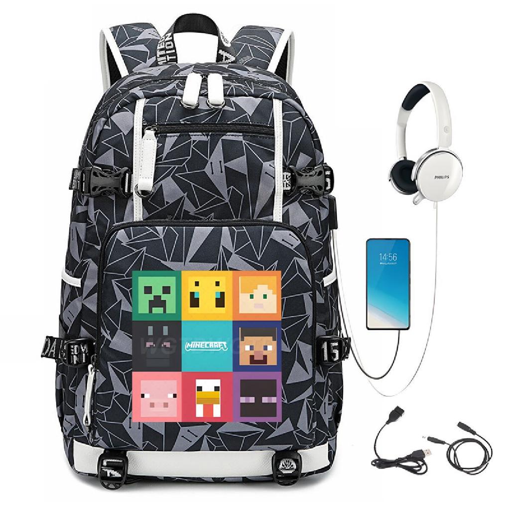 Game Merchandise Outdoor Travel Bag Large Capacity Usb Backpack