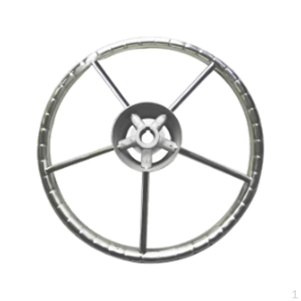 

Boat Steering Wheel 304 Stainless Steel 5 Spoke 25 Degree for Marine Yacht